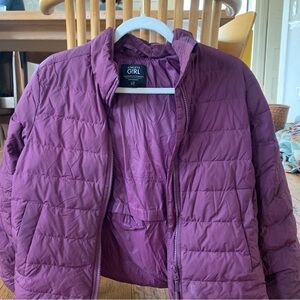 Athleta Kids Puffer Jacket in Purple